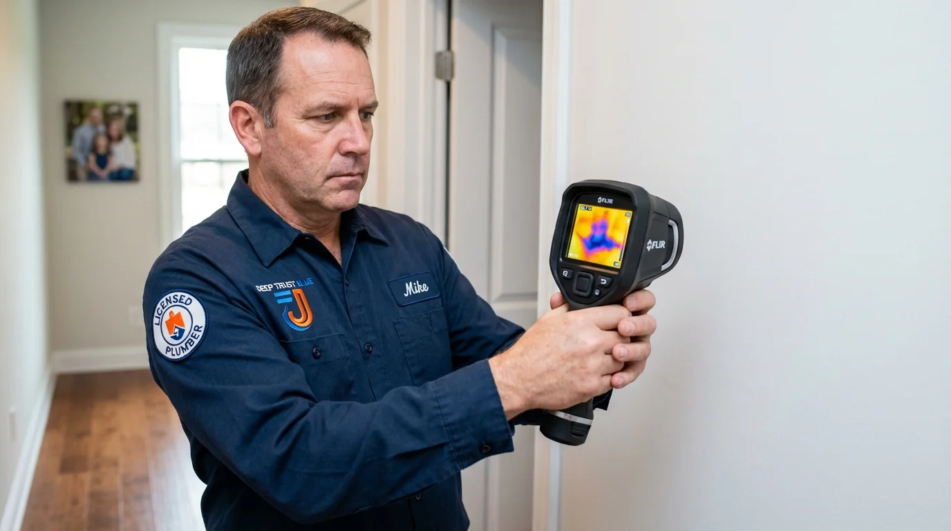 Thermal imaging leak detection by Johns Plumbing LLC in Murrells Inlet